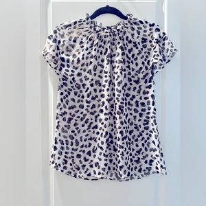 Loose Fit Slightly Sheer Blouse